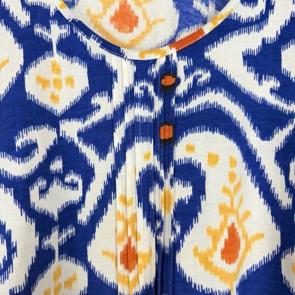 NEW Ulla Popken Plus Size 32/34 Tunic Maxi Dress Empire Waist Knit Paisley Print - Picture 5 of 16